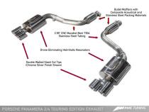 Panamera 2/4 970 Touring Edition Avgassystem (2011-2013) - Med Chrome Silver Utblås AWE Tuning